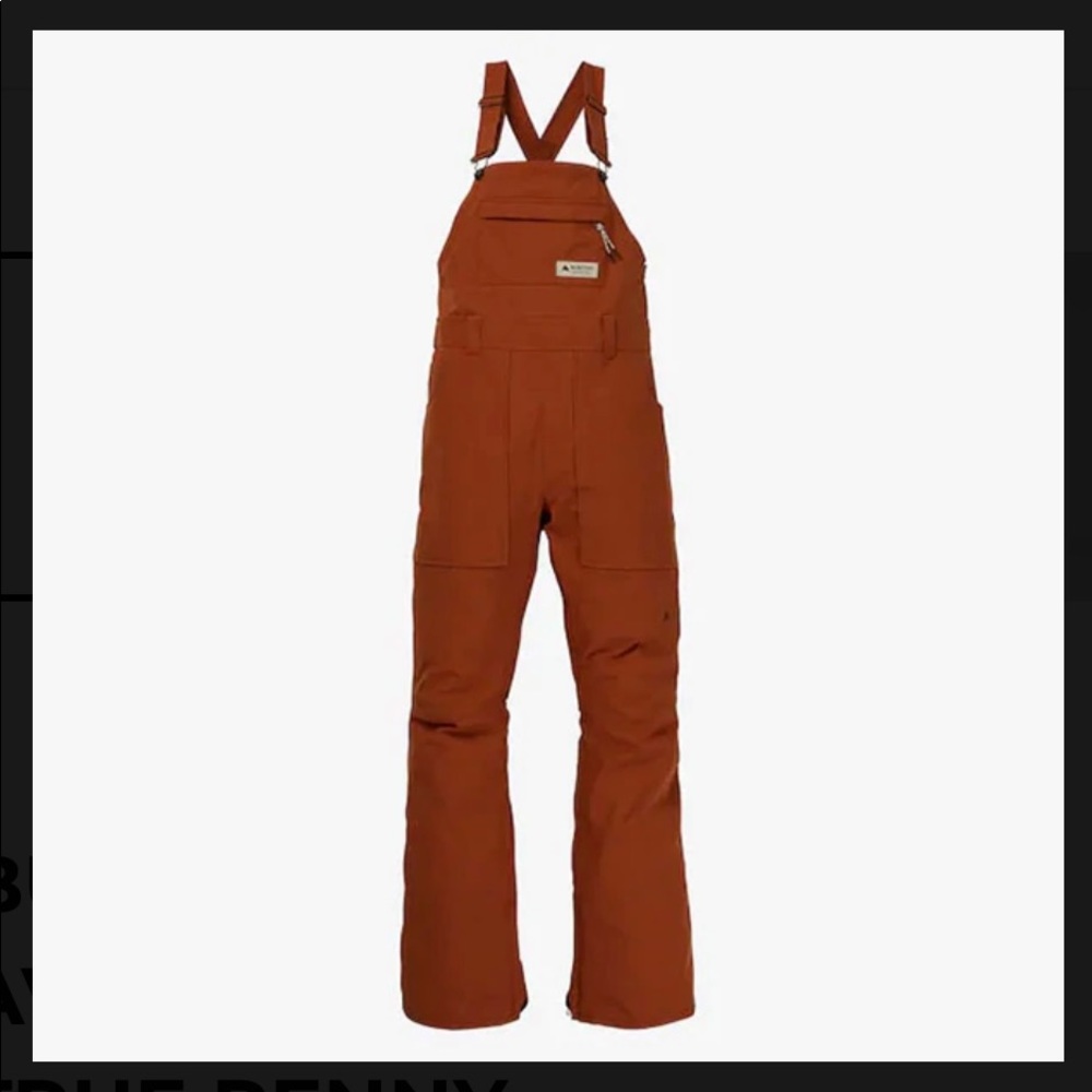 WOMEN'S 2021 BURTON AVALON SNOWBOARD BIB PANT OVERALLS IN TRUE PENNY NEW W/ TAGS